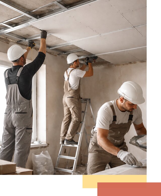 Одноуровневый потолок из гипсокартона в Славгороде — монтаж и отделка