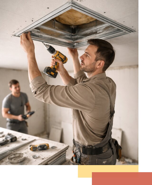 Монтаж люка в потолок из ГКЛ в Славгороде