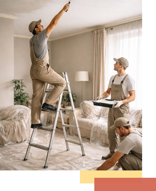 Покраска потолков акриловой краской в Славгороде качественно и быстро