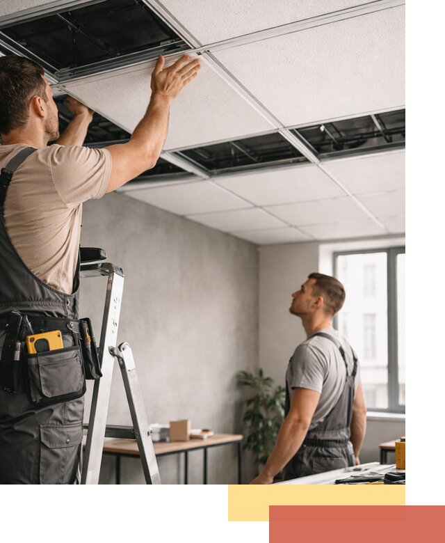 Монтаж потолочной плитки в Славгороде качественно и в срок