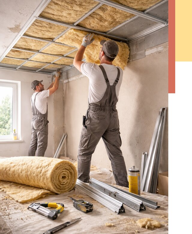 Утепление потолка в Славгороде от 7489 руб/м2 — недорого, быстро, под ключ | ОТДЕЛОЧНИК-Слд