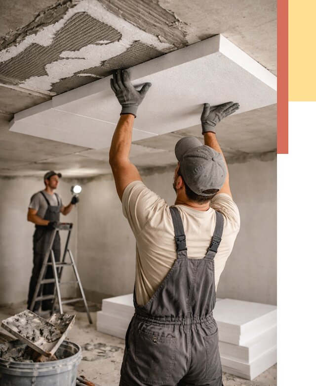 Утепление потолка пенопластом в Славгороде от 4680 руб/м2 — недорого и быстро | ОТДЕЛОЧНИК-Слд