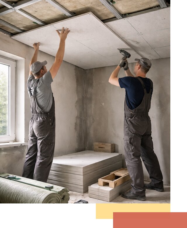 Шумоизоляция потолка панелями ЗИПС в Славгороде